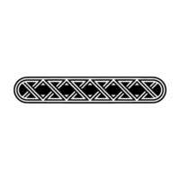 Geometric Black White Border, Minimalist Pattern vector
