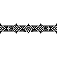 Geometric Border, Black And White, Minimalist, Repeating Pattern vector