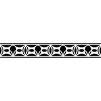 Abstract Black And White Border Element, Geometric Pattern, Minimalist vector