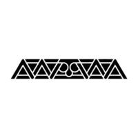 Minimalist Geometric Border Modern Black And White vector