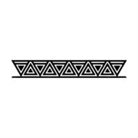 Minimalist Geometric Triangle Border Black And White vector
