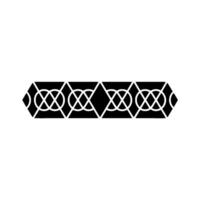 Geometric Repeating Pattern In Black And White vector