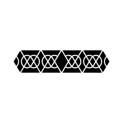 Geometric Repeating Pattern In Black And White