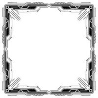 Art Deco Geometric Frame On White Background, Modern vector