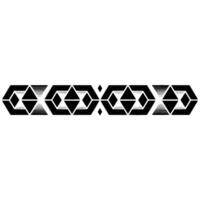 Geometric Black Border On White, Minimalist Modern Art vector