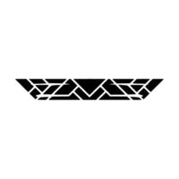 Geometric Black Line Art On White Background vector