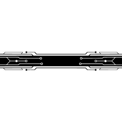 Futuristic Tech Banner Minimalist Circuit Board Aesthetic
