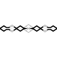 Geometric Abstract Border In Black White Modern Element vector
