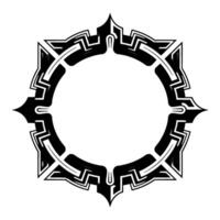 Geometric Ornamental Frame Art Deco Element On White vector