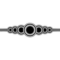 Retro Black And White Circle Pattern Minimalist vector