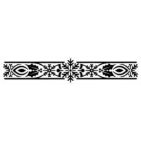 Elegant Black Christmas Border With Snowflake Holly Elements vector