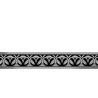 Art Deco Border Pattern, Elegant Decorative On White vector