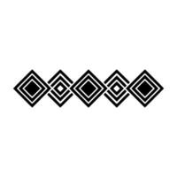 Geometric Diamond Pattern Minimalist Black White Element vector
