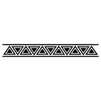 Geometric Triangle Border In Black And White For Graphics vector