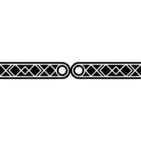 Geometric Border Element Black And White, Minimalist, Modern vector