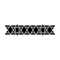 Geometric Black Pattern On Gray Background vector