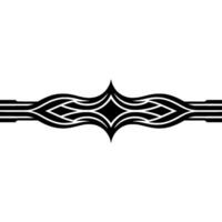 Abstract Black And White Ornament, Decorative Element vector
