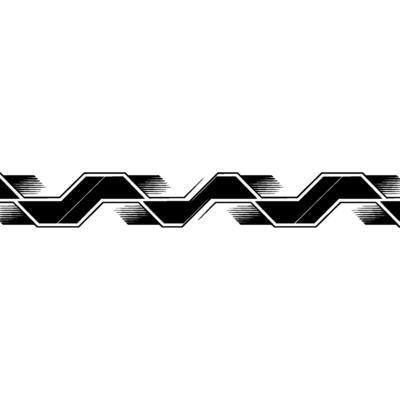 Abstract Geometric Black And White Stripe Pattern