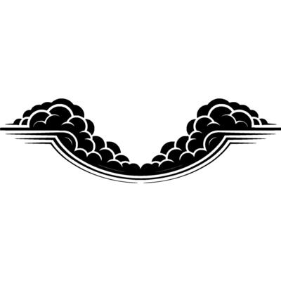 Stylized Cloud Archway, Vintage