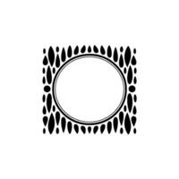 Geometric Frame, Minimalist , Circular Focus vector
