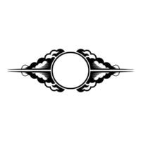 Ornate Circular Emblem, Vintage , Elegant Border vector