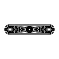 Celestial Portal Abstract Starburst Emblem vector