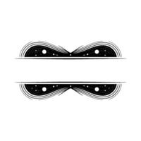 Celestial Divide Abstract Spiral Border vector