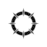 Celestial Emblem, Cosmic Connection, Minimalist vector
