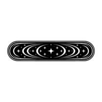 Celestial Skate Cosmic Starburst vector