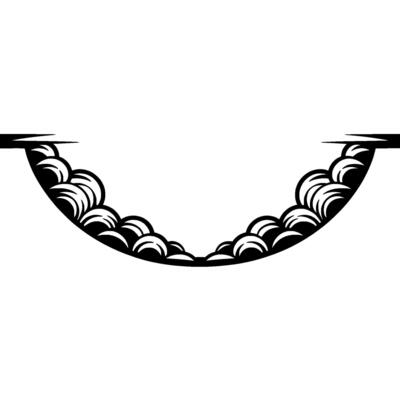 Minimalist Wave Crests, Geometric Serenity