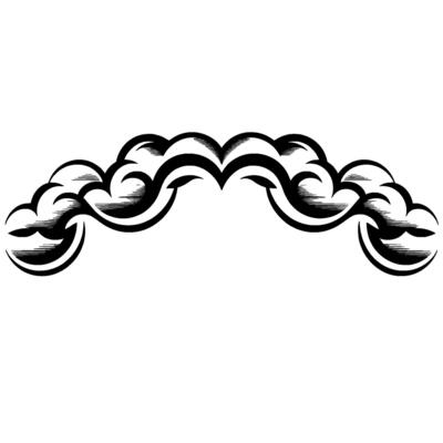 Stylized Wave Border, Vintage Element