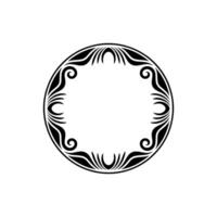 Intricate Tribal Circle Frame, Elegant vector