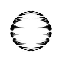 Celestial Outline, Minimalist Cloud Formation vector