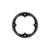 Ornate Circular Emblem, Vintage , Celestial Motif vector