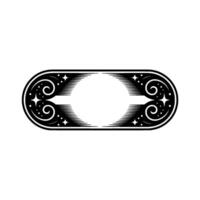 Ornate Vintage Frame, Starburst Detail, Elegant vector
