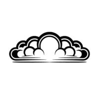 Abstract Cloud Arch, Minimalist Emblem, Symbolic Gateway vector