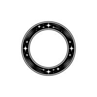 Stylized Circular Ornament, Celestial Glow vector