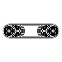 Gothic Ornament, Celestial Detail, Vintage Element vector