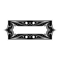 Ornate Celestial Border, Vintage Element, Frame vector