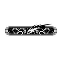 Stylized Eagle Ornament, Vintage Element vector