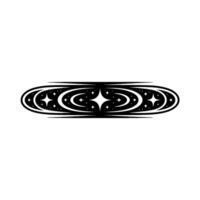 Celestial Swirl Abstract Starburst Ornament vector