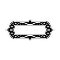 Elegant Starburst Frame, Vintage Style vector