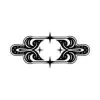 Celestial Ornament, Vintage Starburst Motif vector