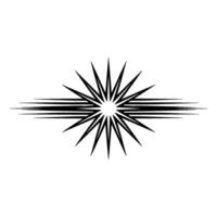 Radiant Burst Minimalist Starburst vector