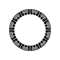 Geometric Circle Frame, Minimalist , Circular Motif, Pattern vector