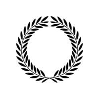 Elegant Laurel Wreath, Minimalist , Celebration - Circle vector