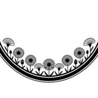 Minimalist Floral Border, Delicate Spring vector