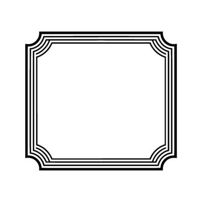 Elegant Deco Frame, Minimalist , Vintage Style
