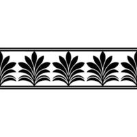 Stylized Laurel Wreath Border, Classical vector