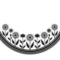 Minimalist Dandelion Border, Serene Botanical, Dandelions vector